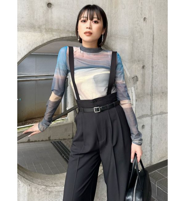 MURUA「フェイクレザーベルトサスペンダーパンツ【セット販売対象】」|その他|