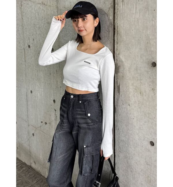 MURUA「ジップヘムカーゴデニムパンツ」|デニム|