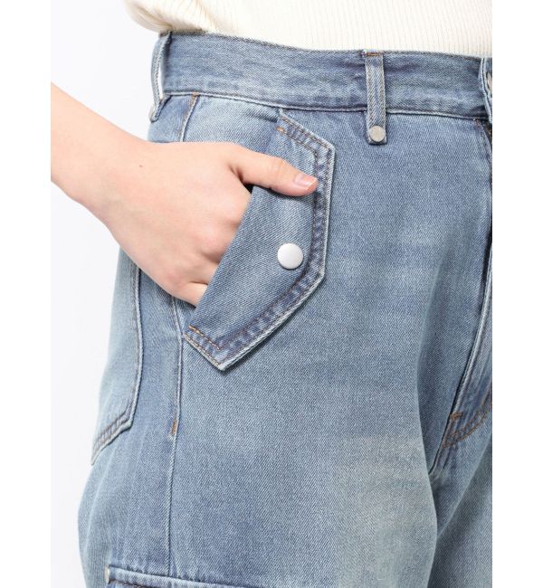 MURUA「ジップヘムカーゴデニムパンツ」|デニム|