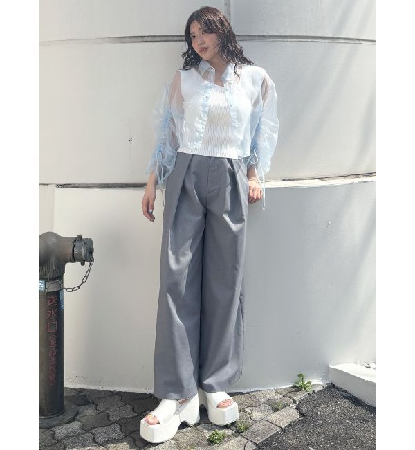 MURUA「2WAYウエストタックワイドパンツ」|その他|