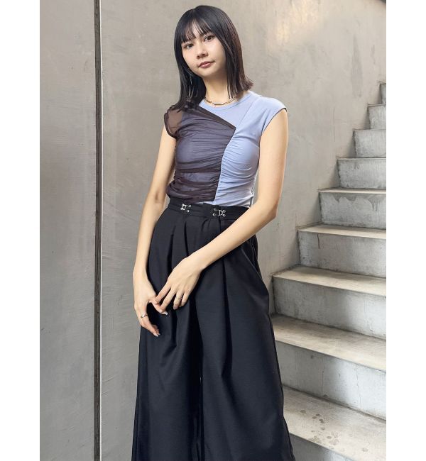 MURUA「2WAYウエストタックワイドパンツ」|その他|