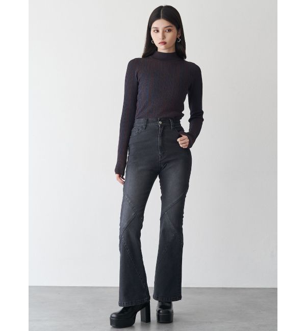 MURUA「スウィッチングスタッズデニム」|デニム|