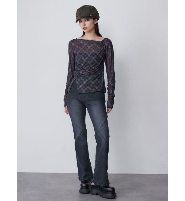 MURUA「スウィッチングスタッズデニム」|デニム|