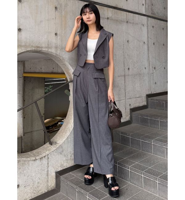 MURUA「パイピングポケットセンタープレスパンツ」|その他|