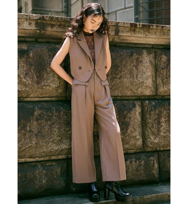 MURUA「パイピングポケットセンタープレスパンツ」|その他|