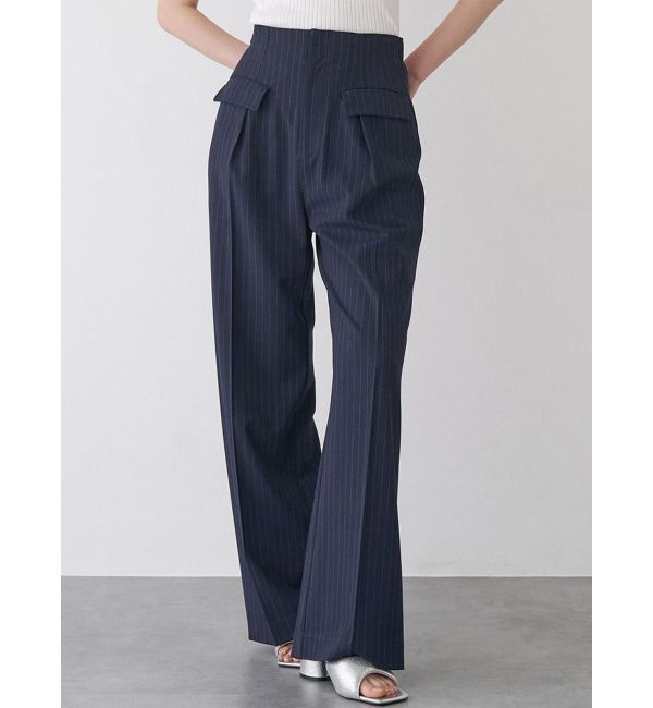 MURUA「パイピングポケットセンタープレスパンツ」|その他|ネイビー