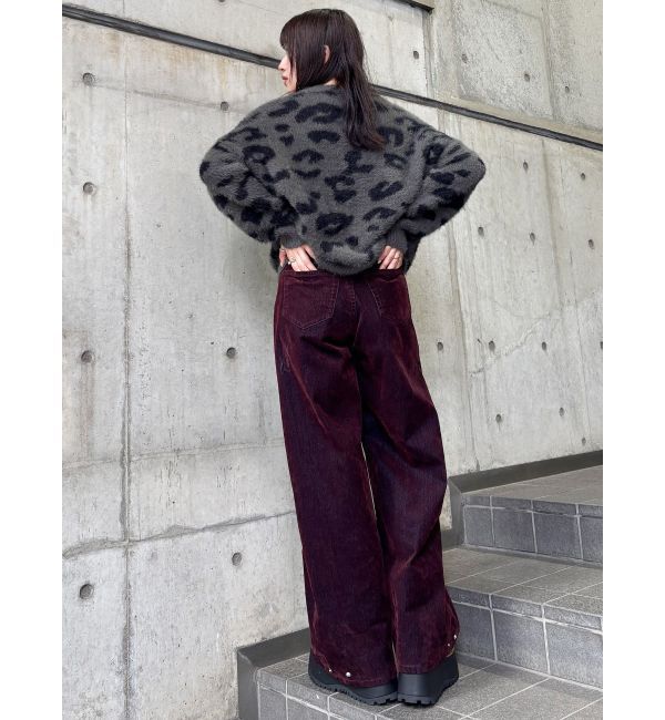 MURUA「フロッキーバレルレッグデニム」|デニム|