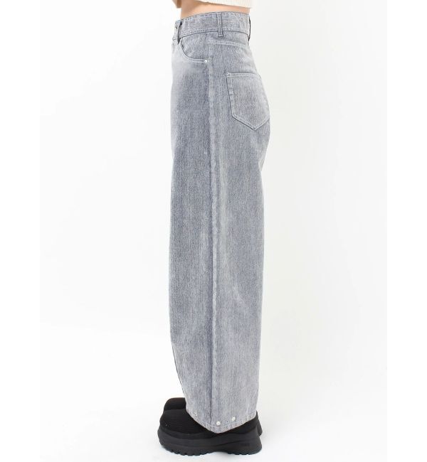 MURUA「フロッキーバレルレッグデニム」|デニム|