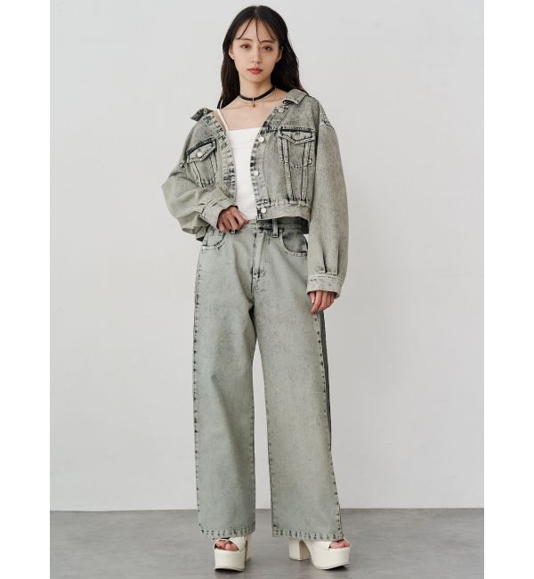 MURUA「サイドタックワイドデニム【セット販売対象】」|デニム|