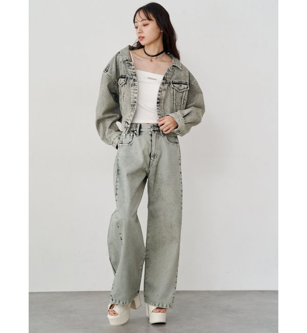 MURUA「サイドタックワイドデニム【セット販売対象】」|デニム|