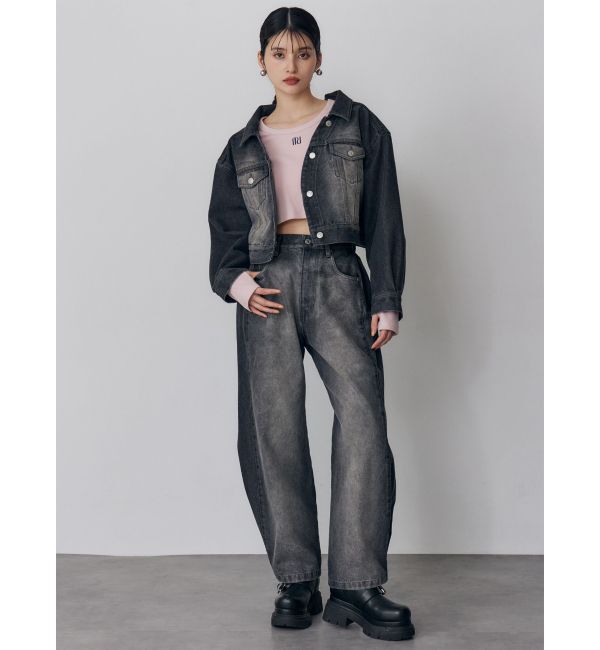 MURUA「サイドタックワイドデニム【セット販売対象】」|デニム|