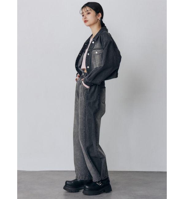 MURUA「サイドタックワイドデニム【セット販売対象】」|デニム|