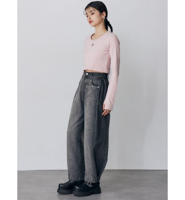 MURUA「サイドタックワイドデニム【セット販売対象】」|デニム|