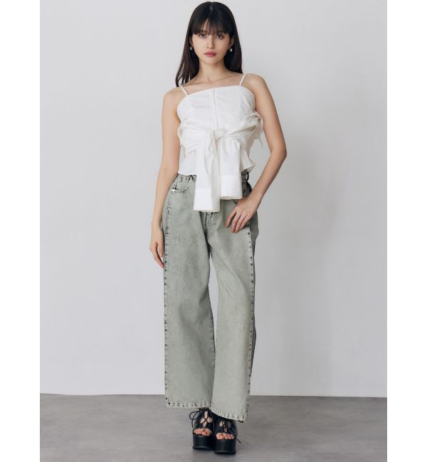 MURUA「サイドタックワイドデニム【セット販売対象】」|デニム|