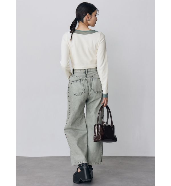 MURUA「サイドタックワイドデニム【セット販売対象】」|デニム|