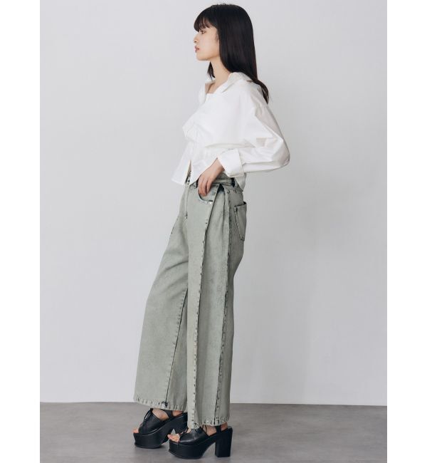 MURUA「サイドタックワイドデニム【セット販売対象】」|デニム|