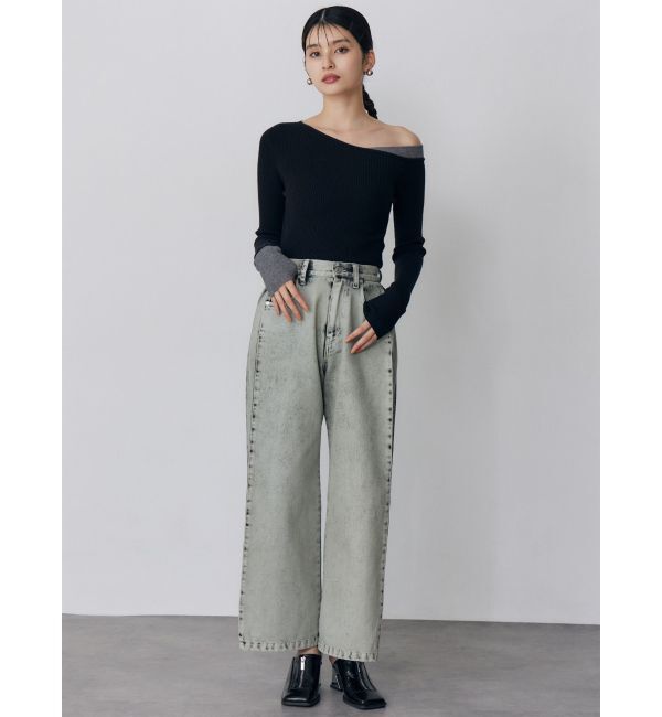 MURUA「サイドタックワイドデニム【セット販売対象】」|デニム|