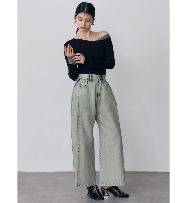 MURUA「サイドタックワイドデニム【セット販売対象】」|デニム|