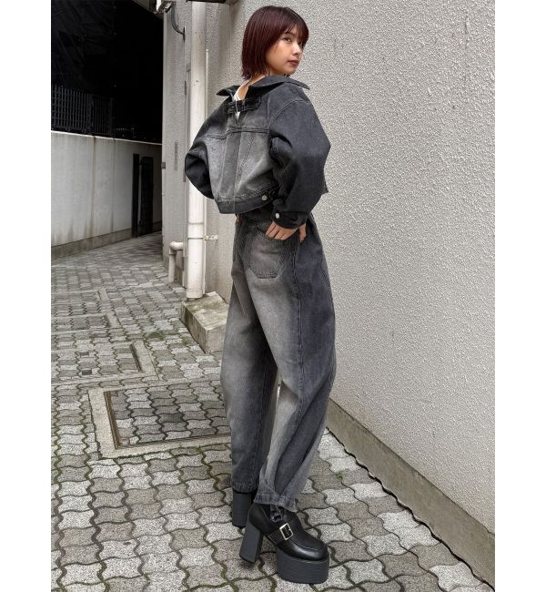 MURUA「サイドタックワイドデニム【セット販売対象】」|デニム|