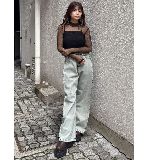MURUA「サイドタックワイドデニム【セット販売対象】」|デニム|