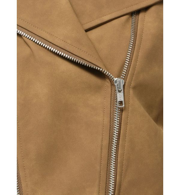 MURUA「コンパクトフェイクレザーライダースジャケット」|ライダースジャケット|