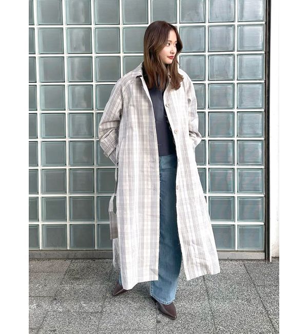 Ungrid「カットオフステンカラーコート」|ステンカラーコート|