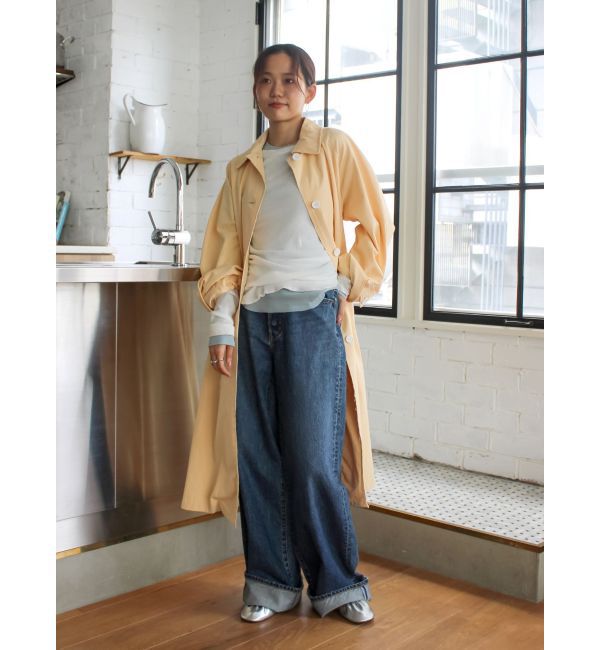 Ungrid「カットオフステンカラーコート」|ステンカラーコート|