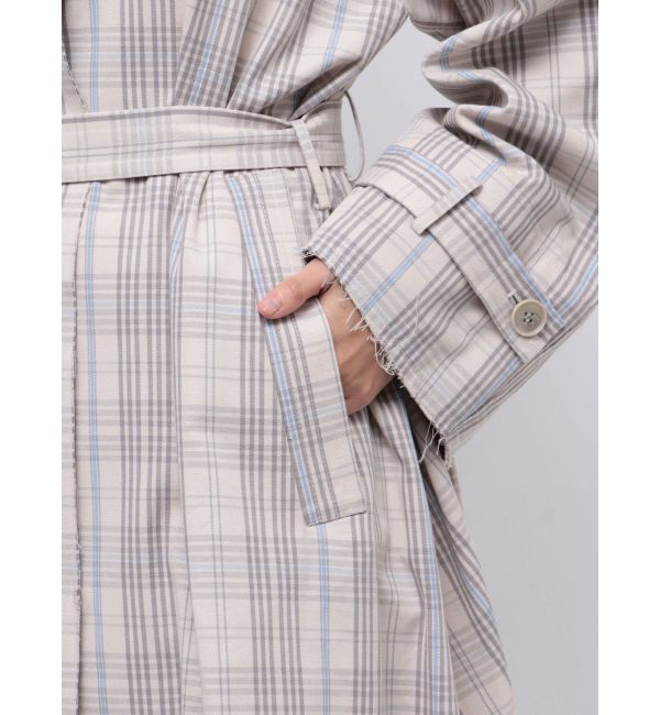 Ungrid「カットオフステンカラーコート」|ステンカラーコート|