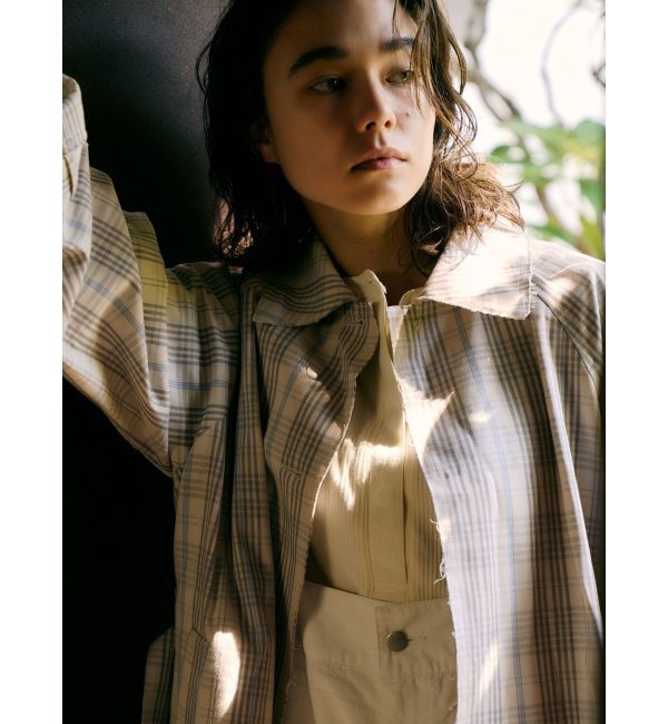 Ungrid「カットオフステンカラーコート」|ステンカラーコート|