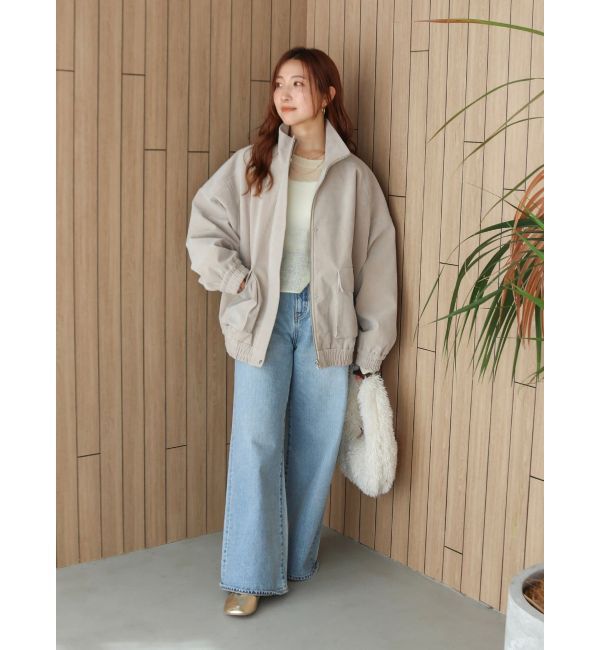 Ungrid「フェイクスウェードブルゾン」|ブルゾン・スタジャン|