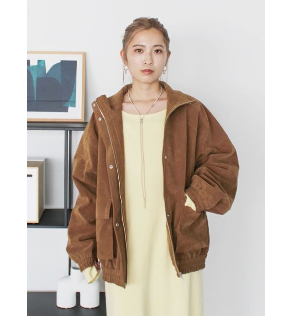 Ungrid「フェイクスウェードブルゾン」|ブルゾン・スタジャン|