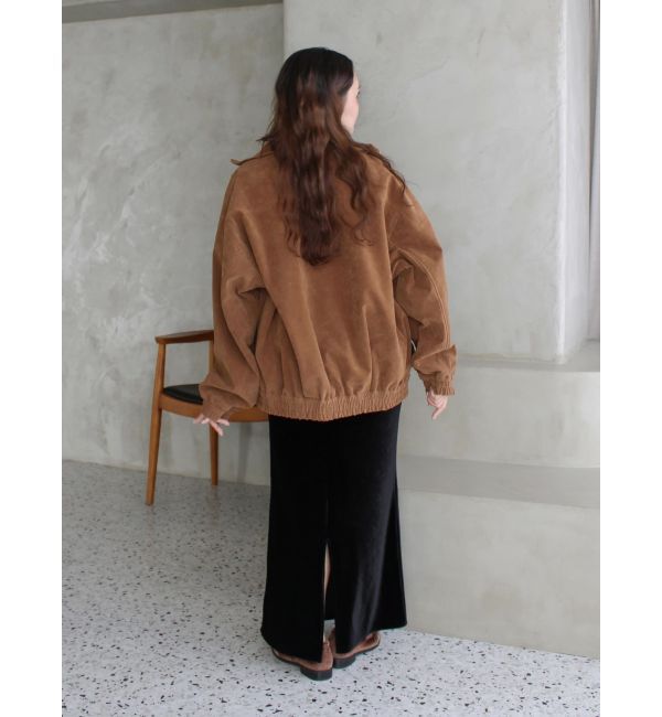 Ungrid「フェイクスウェードブルゾン」|ブルゾン・スタジャン|