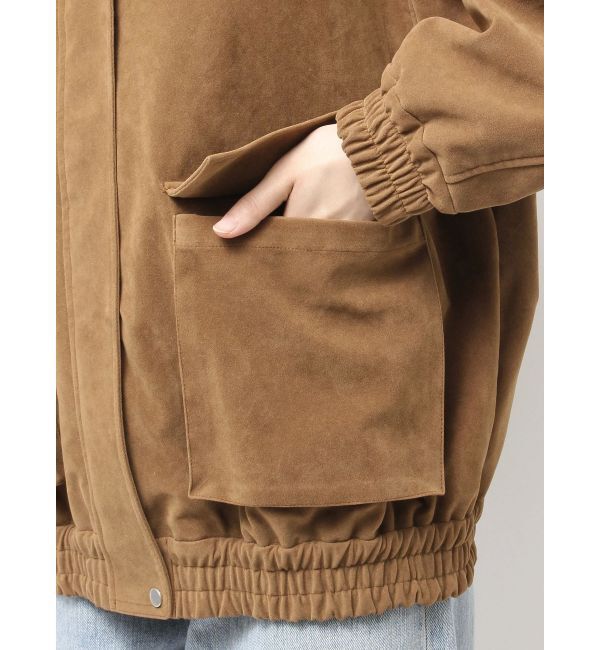 Ungrid「フェイクスウェードブルゾン」|ブルゾン・スタジャン|