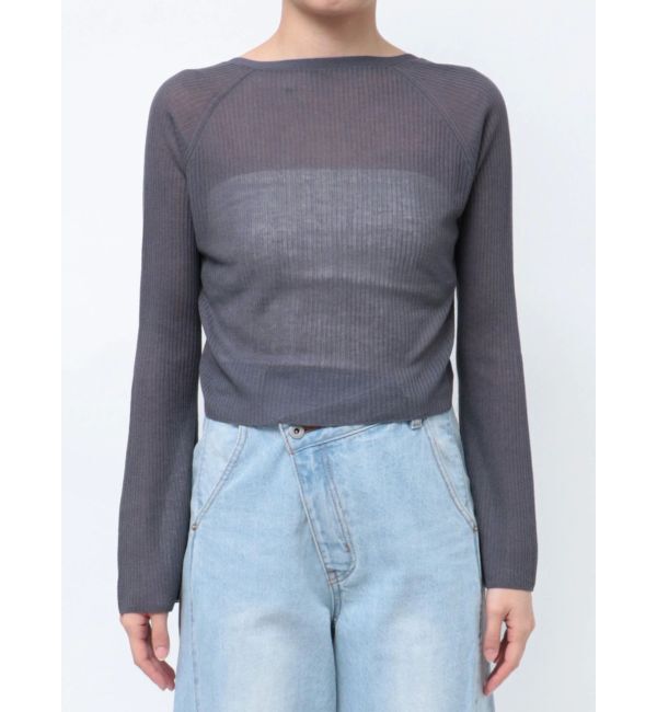 LAGUNAMOON「ミニパールボタンショートニットカーディガン」|カーディガン|