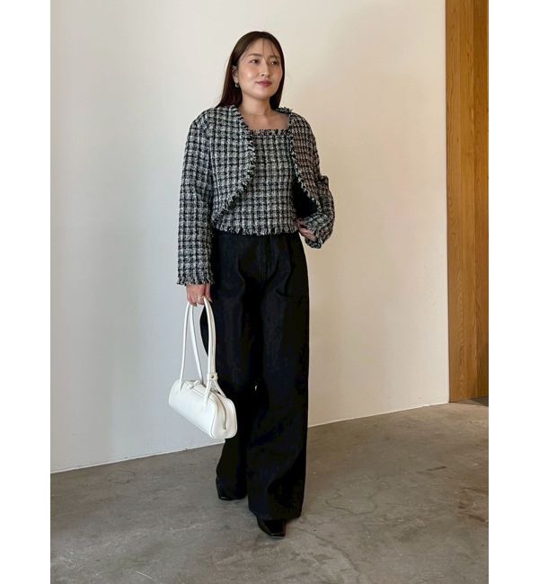 LAGUNAMOON「テープヤーンツイードジャケット」|その他|