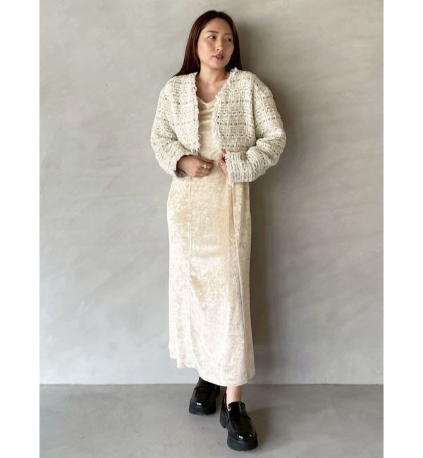 LAGUNAMOON「テープヤーンツイードジャケット」|その他|