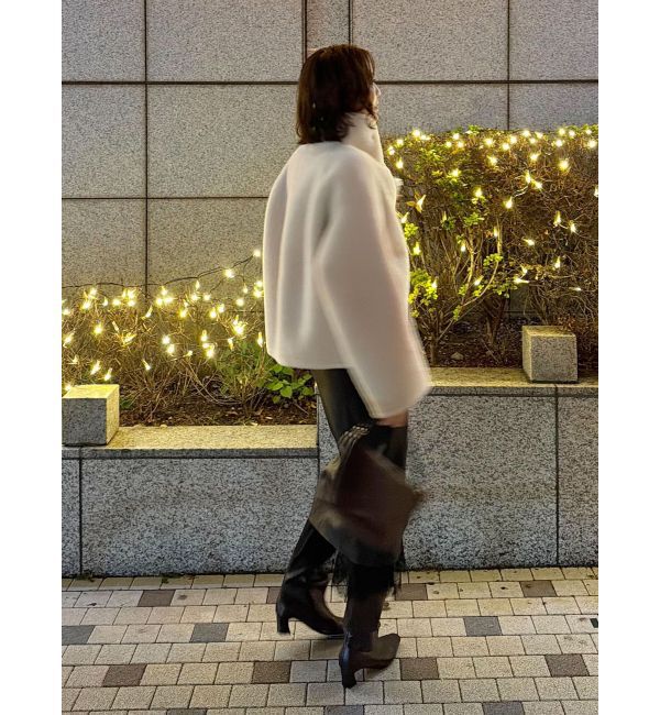 LAGUNAMOON「フェイクムートンスタンドカラーコート」|その他|