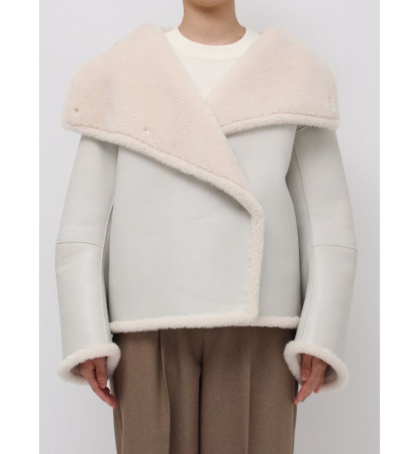 LAGUNAMOON「フェイクムートンスタンドカラーコート」|その他|