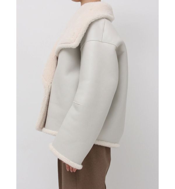 LAGUNAMOON「フェイクムートンスタンドカラーコート」|その他|
