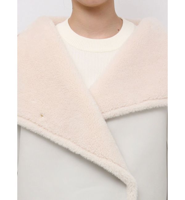 LAGUNAMOON「フェイクムートンスタンドカラーコート」|その他|