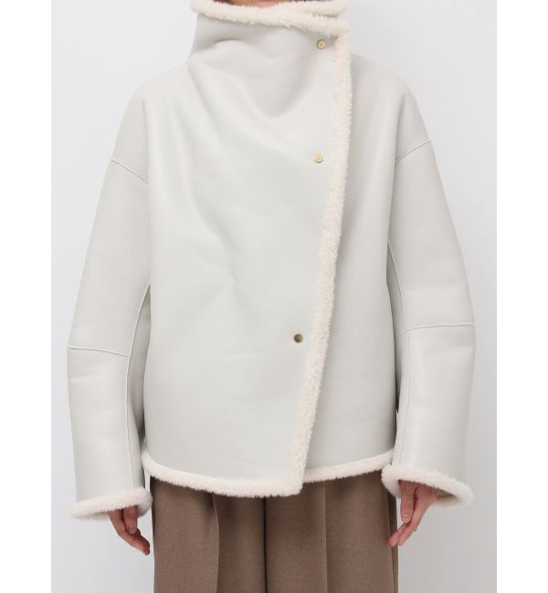LAGUNAMOON「フェイクムートンスタンドカラーコート」|その他|