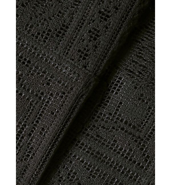 LAGUNAMOON「タイルパターンレースダブルジャケット」|テーラードジャケット|