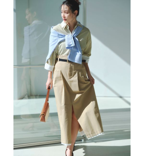 LAGUNAMOON「スリットチノスカート」|スカート|