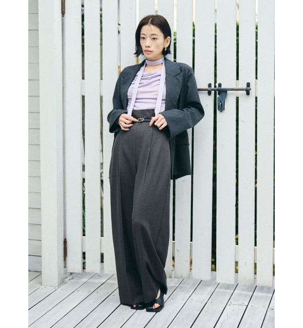 LAGUNAMOON「ドレープボウタイカットトップス」|Tシャツ・カットソー|