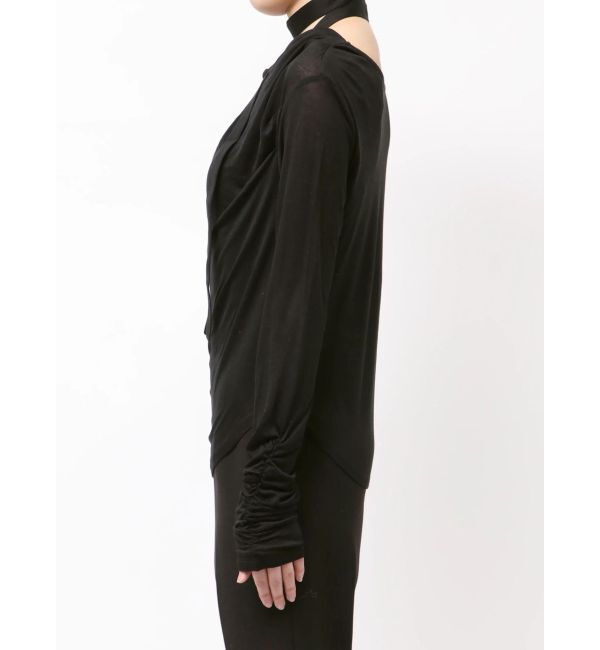 LAGUNAMOON「ドレープボウタイカットトップス」|Tシャツ・カットソー|