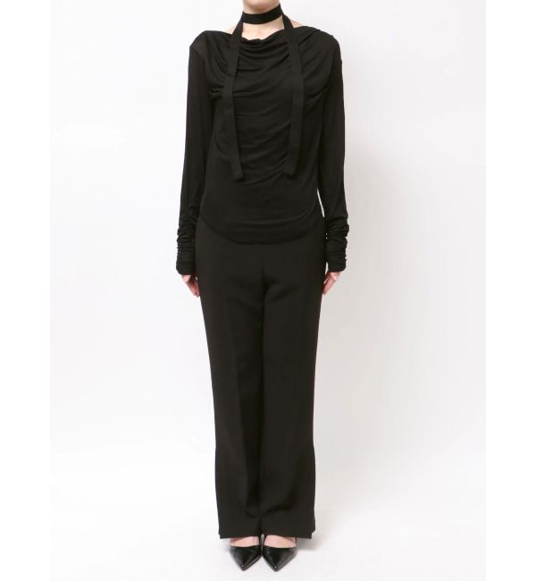 LAGUNAMOON「ドレープボウタイカットトップス」|Tシャツ・カットソー|