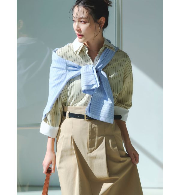 LAGUNAMOON「【POLO BCSコラボ】レイヤードカラーカフスシャツ」|シャツ・ブラウス|イエロー