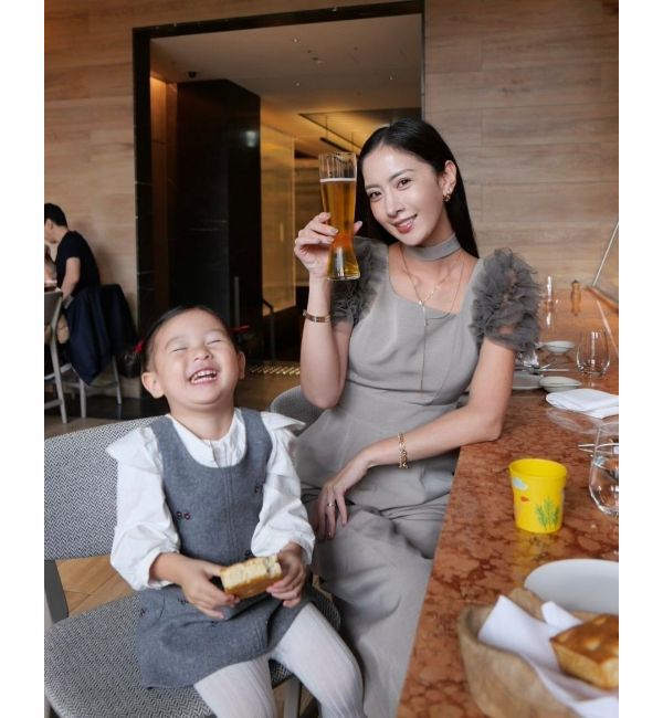 LAGUNAMOON「【ソンイさんコラボ】LADYチュールショルダーパンツドレス」|ドレス|