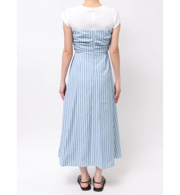 LAGUNAMOON「カットドッキングシャツレイヤードワンピース」|ワンピース|