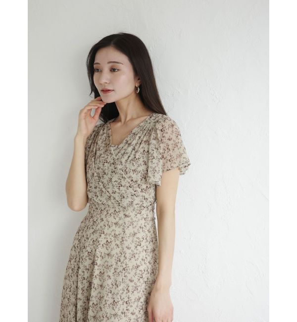 LAGUNAMOON「フロラルカシュクールワンピース」|ワンピース|